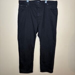 Polo Ralph Lauren Hampton Relaxed Straight Black Denim Jeans - Men's 46Bx32